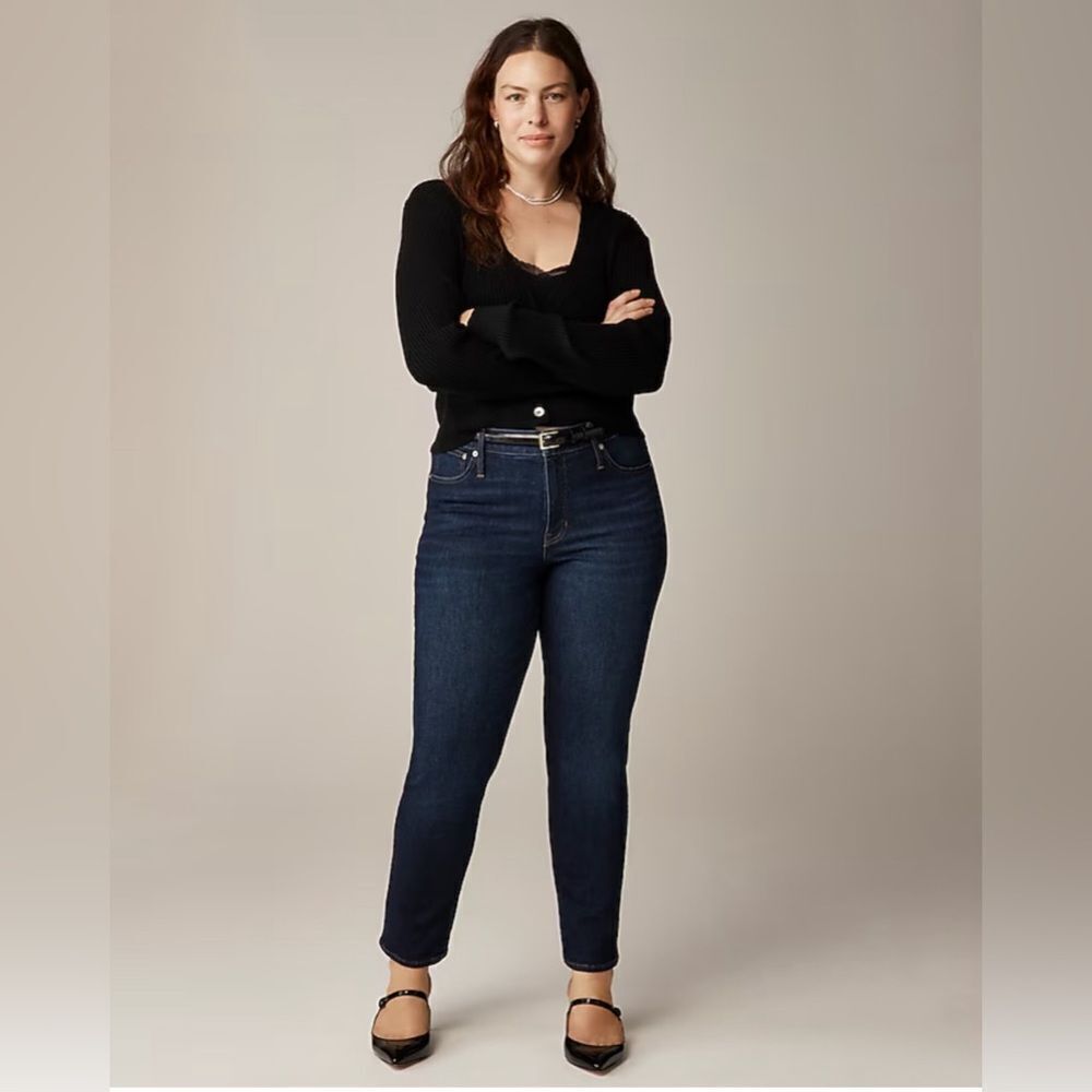 NWT J CREW Slim jean in Penny Basil Wash dark wash - Picture 5 of 8